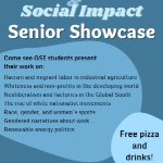 GSI Senior Showcase Event Flyer on April 11, 2022